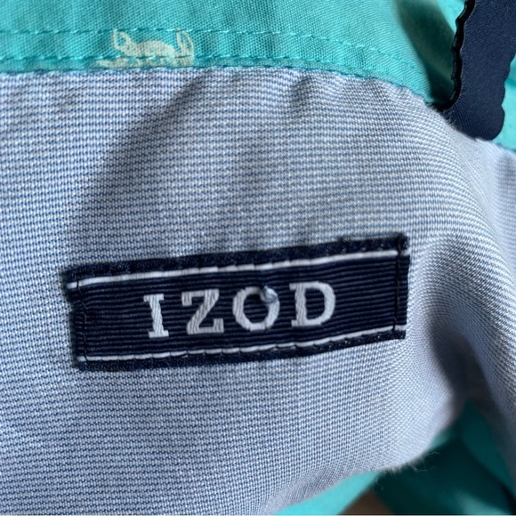iZod Blue Turtle Button Down Men's Shirt Size Small - Picture 10 of 10